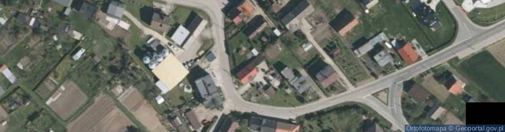 Zdjęcie satelitarne Strzybnego, ks. ul.