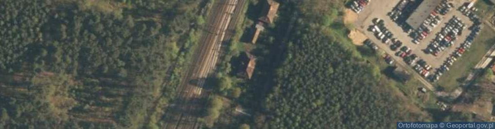 Zdjęcie satelitarne Stacja Poddębice ul.
