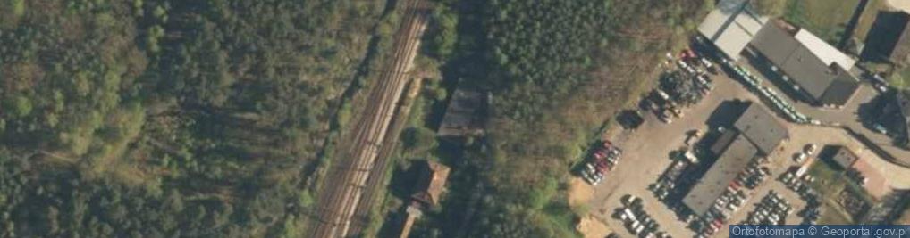 Zdjęcie satelitarne Stacja Poddębice ul.