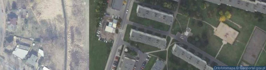Zdjęcie satelitarne Tenisowa ul.