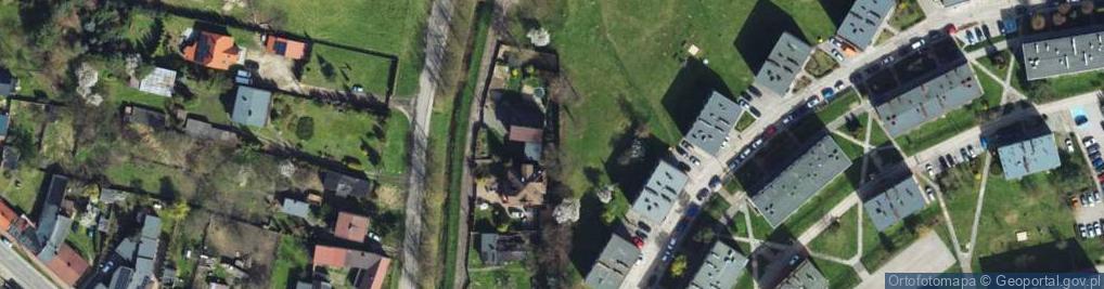 Zdjęcie satelitarne Topolowa ul.