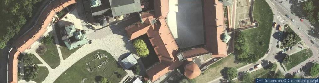 Zdjęcie satelitarne Zamek Wawel ul.