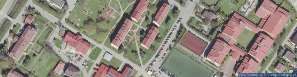 Zdjęcie satelitarne Żołnierzy 1 Armii Wojska Polskiego ul.