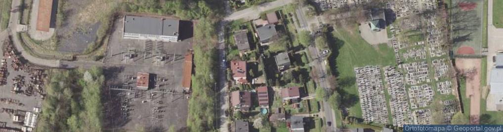 Zdjęcie satelitarne Źródlana ul.