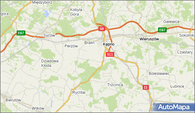 gmina Baranów - powiat kępiński na mapie Targeo