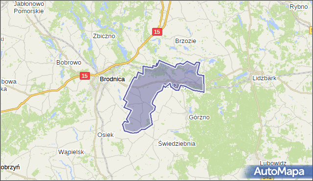 gmina Bartniczka - powiat brodnicki na mapie Targeo
