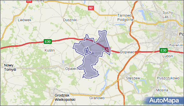 gmina Buk - powiat poznański na mapie Targeo