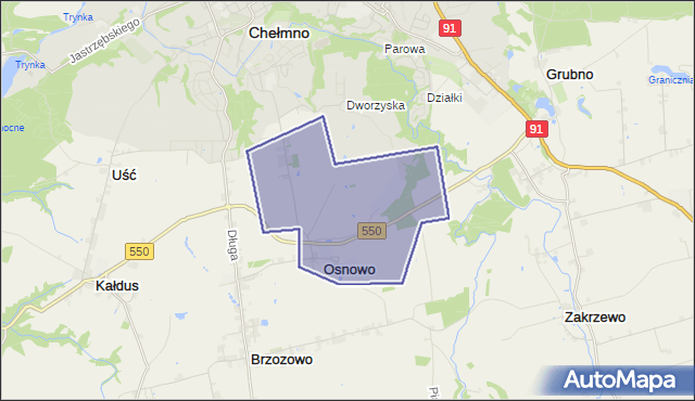 gmina Chełmno - powiat chełmiński na mapie Targeo