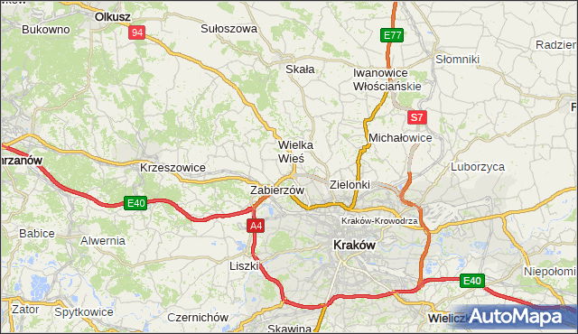 gmina Czernichów - powiat krakowski na mapie Targeo