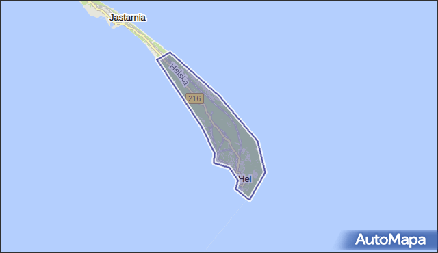 gmina Hel - powiat pucki na mapie Targeo