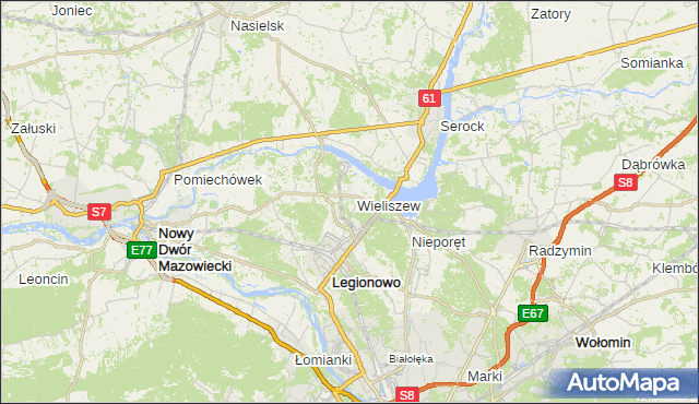 gmina Jabłonna - powiat legionowski na mapie Targeo