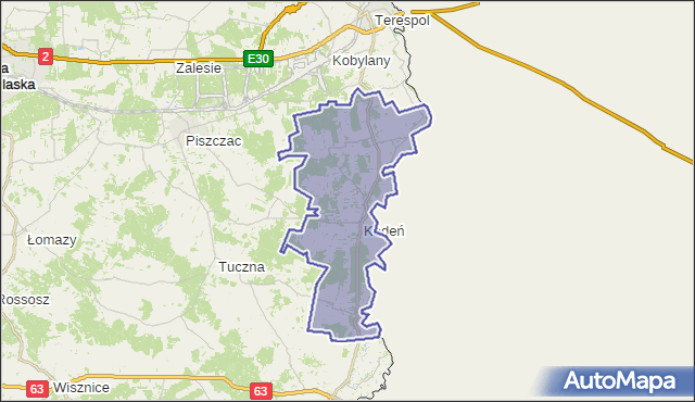 gmina Kodeń - powiat bialski na mapie Targeo