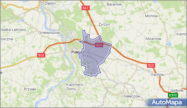 gmina Końskowola - powiat puławski na mapie Targeo
