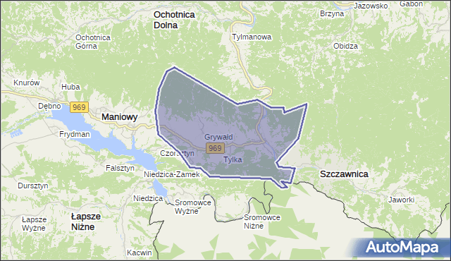 gmina Krościenko nad Dunajcem - powiat nowotarski na mapie Targeo