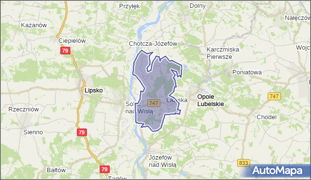 gmina Łaziska - powiat opolski na mapie Targeo
