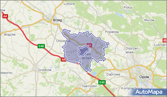 gmina Lewin Brzeski - powiat brzeski na mapie Targeo
