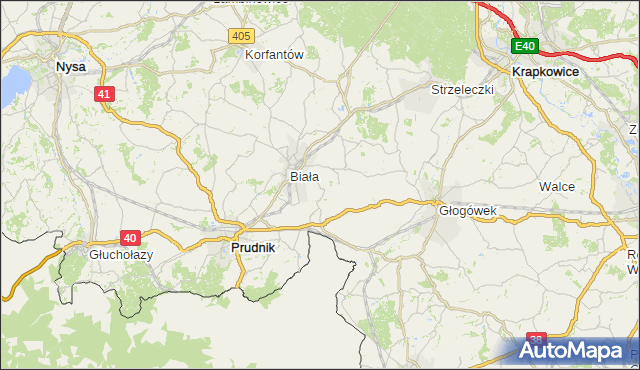 gmina Lubrza - powiat prudnicki na mapie Targeo