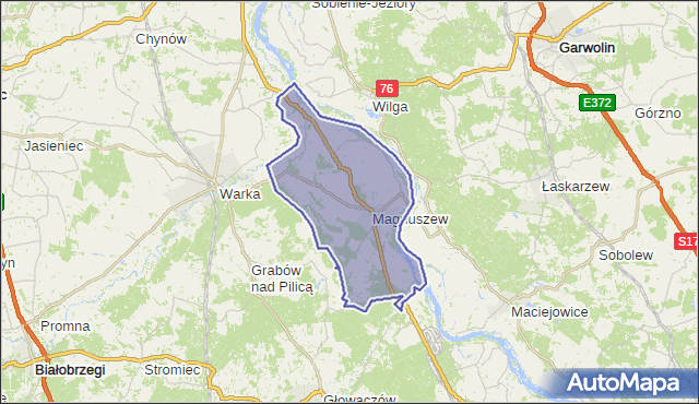 gmina Magnuszew - powiat kozienicki na mapie Targeo