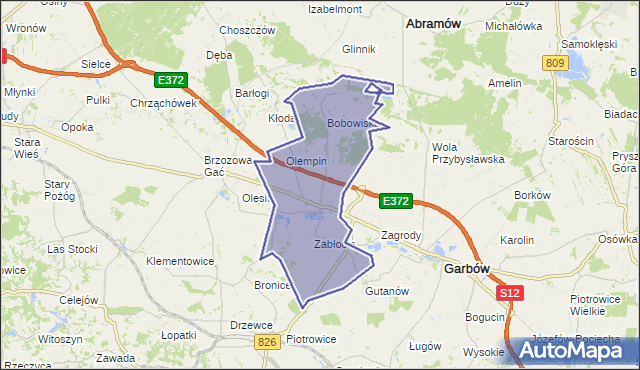 gmina Markuszów - powiat puławski na mapie Targeo