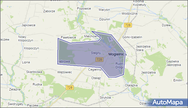 gmina Mogielnica - powiat grójecki na mapie Targeo