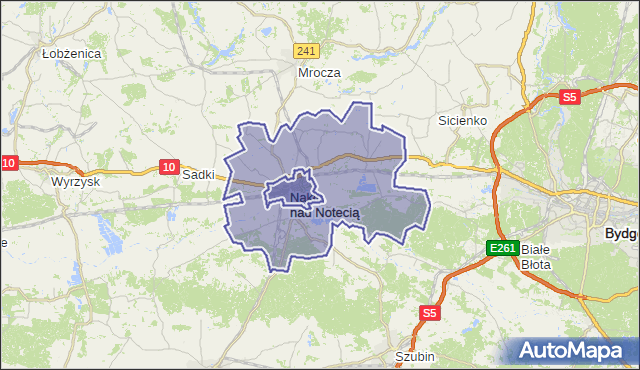 gmina Nakło nad Notecią - powiat nakielski na mapie Targeo