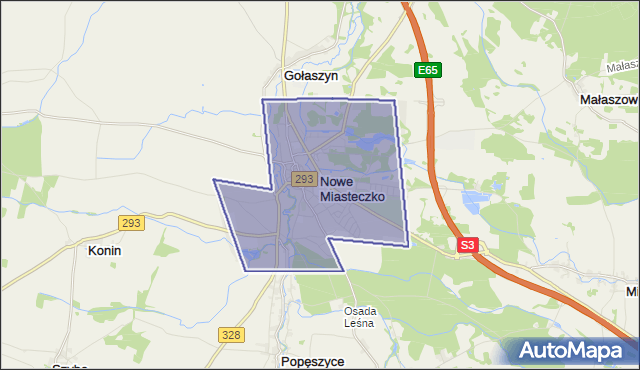 gmina Nowe Miasteczko - powiat nowosolski na mapie Targeo