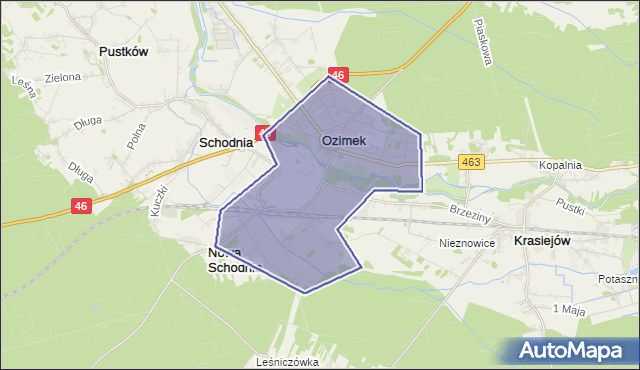 gmina Ozimek - powiat opolski na mapie Targeo