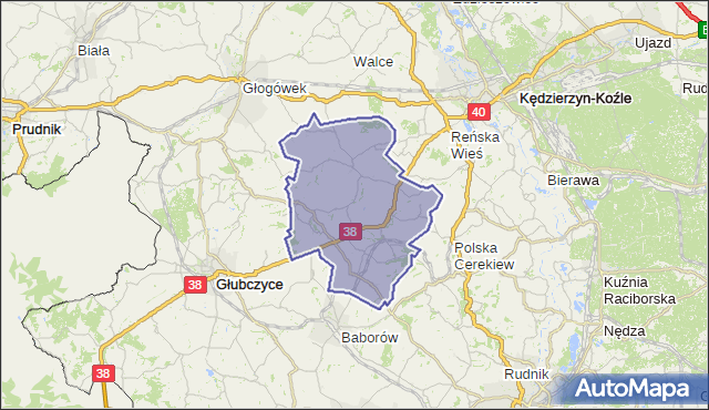 gmina Pawłowiczki - powiat kędzierzyńsko-kozielski na mapie Targeo