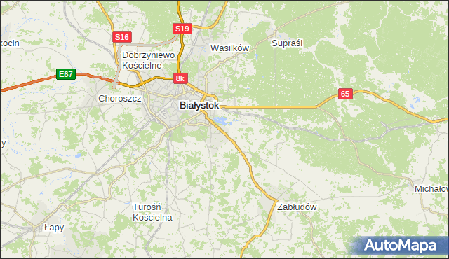 gmina Poświętne - powiat białostocki na mapie Targeo