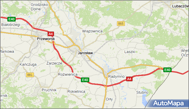 gmina Rokietnica - powiat jarosławski na mapie Targeo