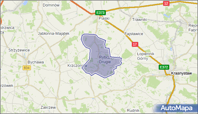 gmina Rybczewice - powiat świdnicki na mapie Targeo