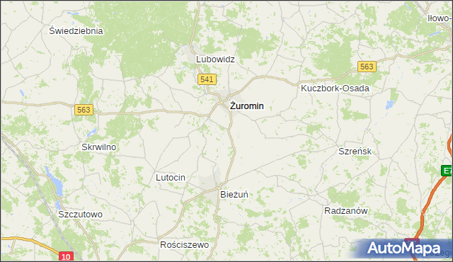 gmina Siemiątkowo - powiat żuromiński na mapie Targeo