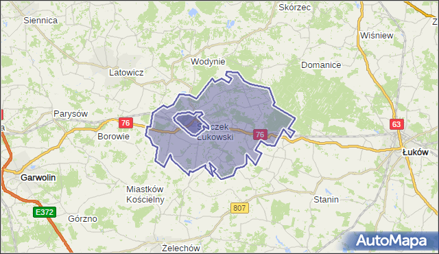 gmina Stoczek Łukowski - powiat łukowski na mapie Targeo
