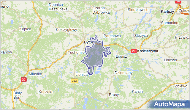 gmina Studzienice - powiat bytowski na mapie Targeo