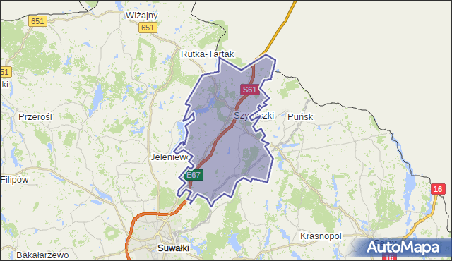 gmina Szypliszki - powiat suwalski na mapie Targeo