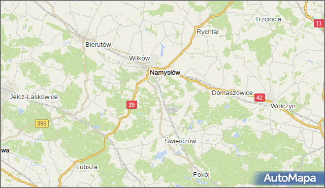 gmina Wilków - powiat namysłowski na mapie Targeo