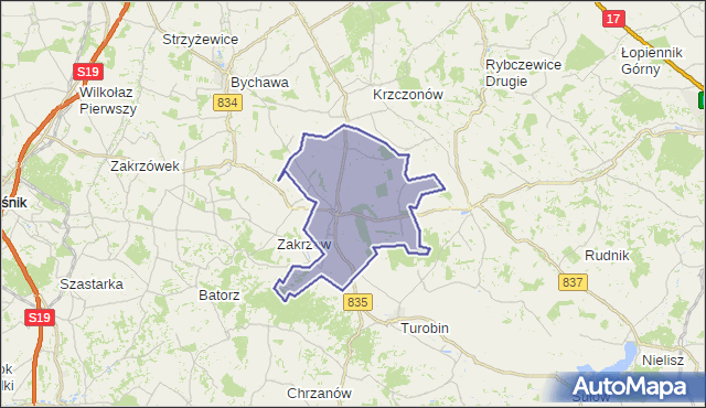 gmina Wysokie - powiat lubelski na mapie Targeo
