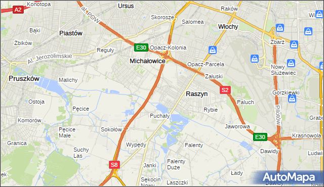 mapa Nowe Grocholice, Nowe Grocholice na mapie Targeo