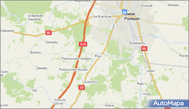 mapa Piliki, Piliki na mapie Targeo