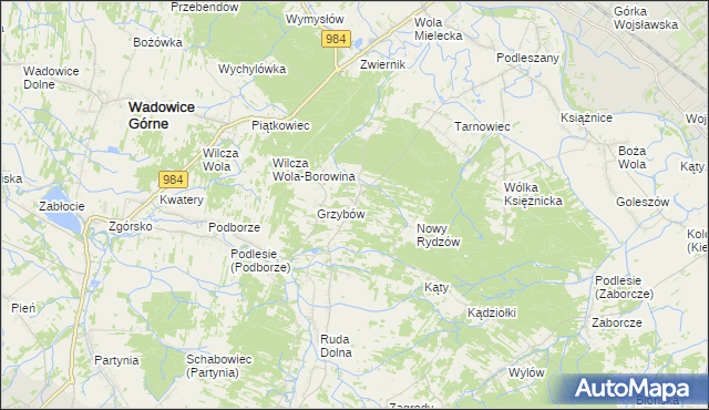 mapa Rydzów, Rydzów na mapie Targeo
