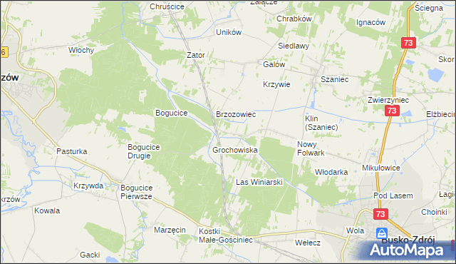 mapa Kameduły, Kameduły na mapie Targeo