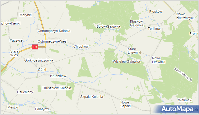 mapa Chłopków-Kolonia, Chłopków-Kolonia na mapie Targeo