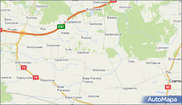 mapa Góry Świątkowskie, Góry Świątkowskie na mapie Targeo