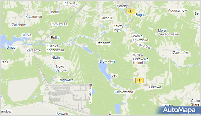 mapa Słok, Słok na mapie Targeo