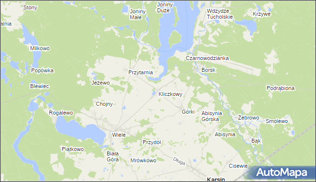 mapa Kliczkowy, Kliczkowy na mapie Targeo