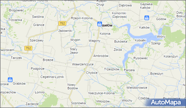 mapa Ambrożów, Ambrożów na mapie Targeo