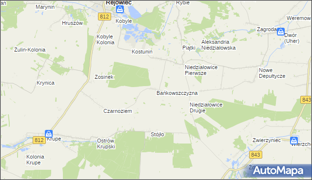 mapa Bańkowszczyzna, Bańkowszczyzna na mapie Targeo