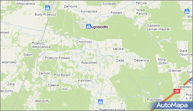 mapa Blochy, Blochy na mapie Targeo