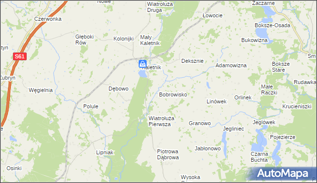 mapa Bobrowisko gmina Suwałki, Bobrowisko gmina Suwałki na mapie Targeo