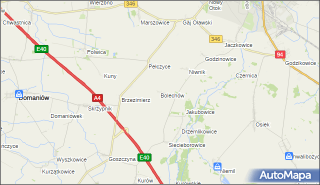 mapa Bolechów, Bolechów na mapie Targeo